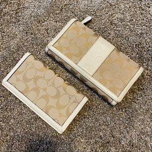 Coach Wallet & Checkbook Wallet
